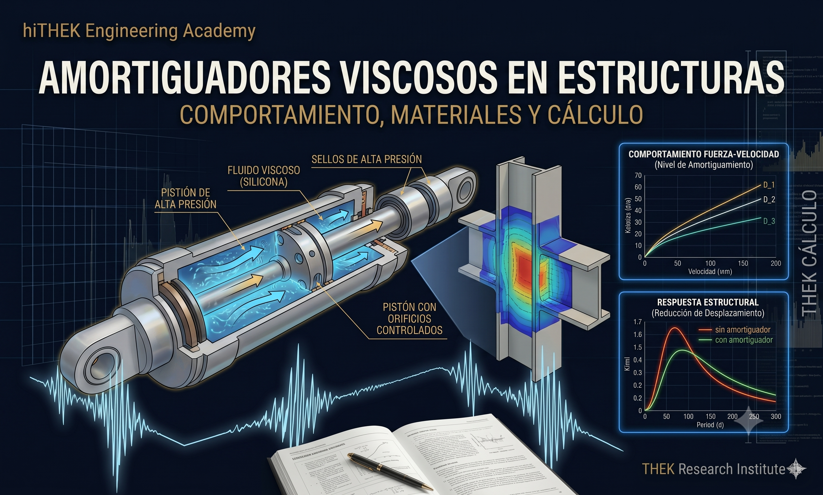 AMORTIGUADORES VISCOSOS EN ESTRUCTURAS: COMPORTAMIENTO, MATERIALES Y CÁLCULO