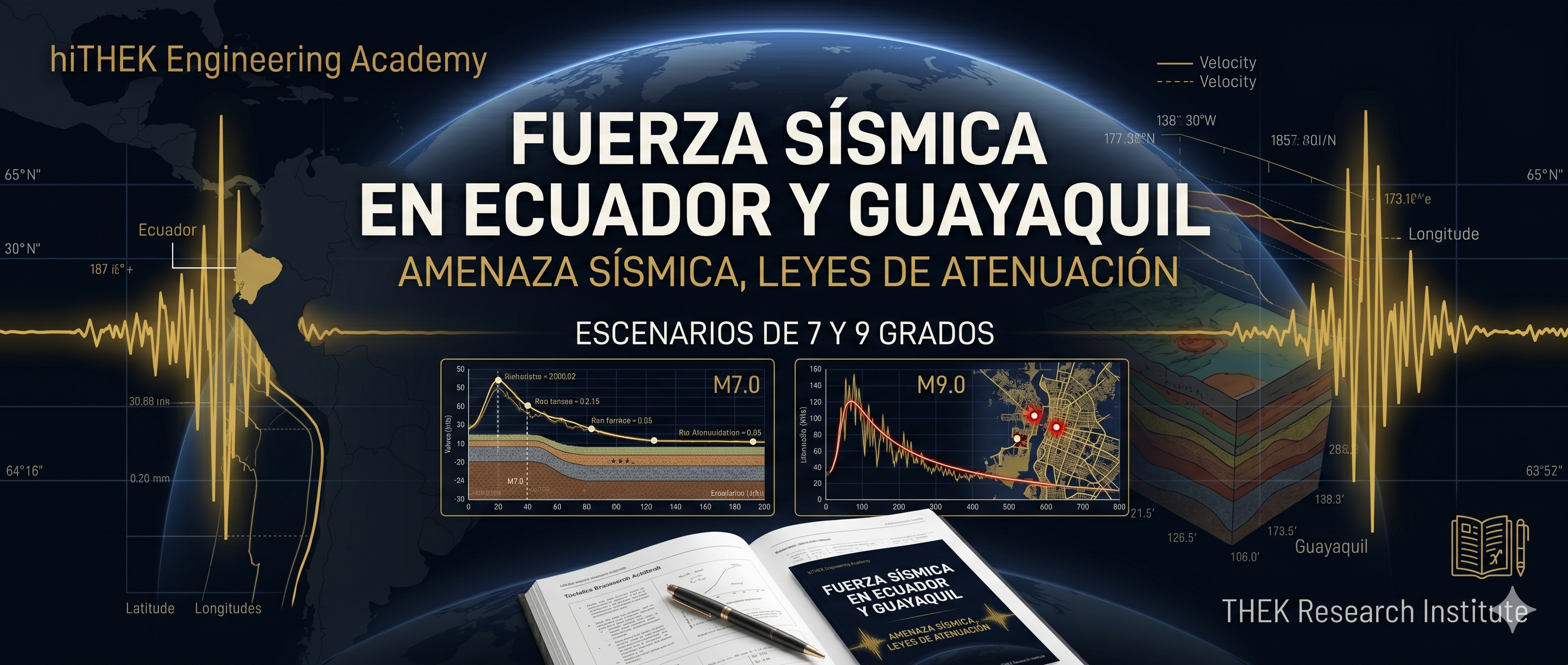 FUERZA SÍSMICA EN ECUADOR Y GUAYAQUIL: AMENAZA SÍSMICA, LEYES DE ATENUACIÓN Y ESCENARIOS DE 7 Y 9 GRADOS