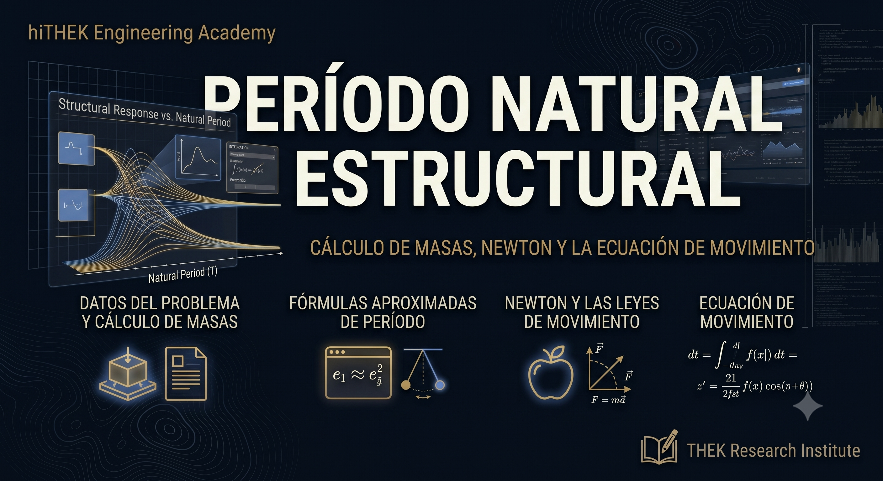 PERÍODO NATURAL ESTRUCTURAL: MASAS, ECUACIÓN DE MOVIMIENTO Y CÁLCULO