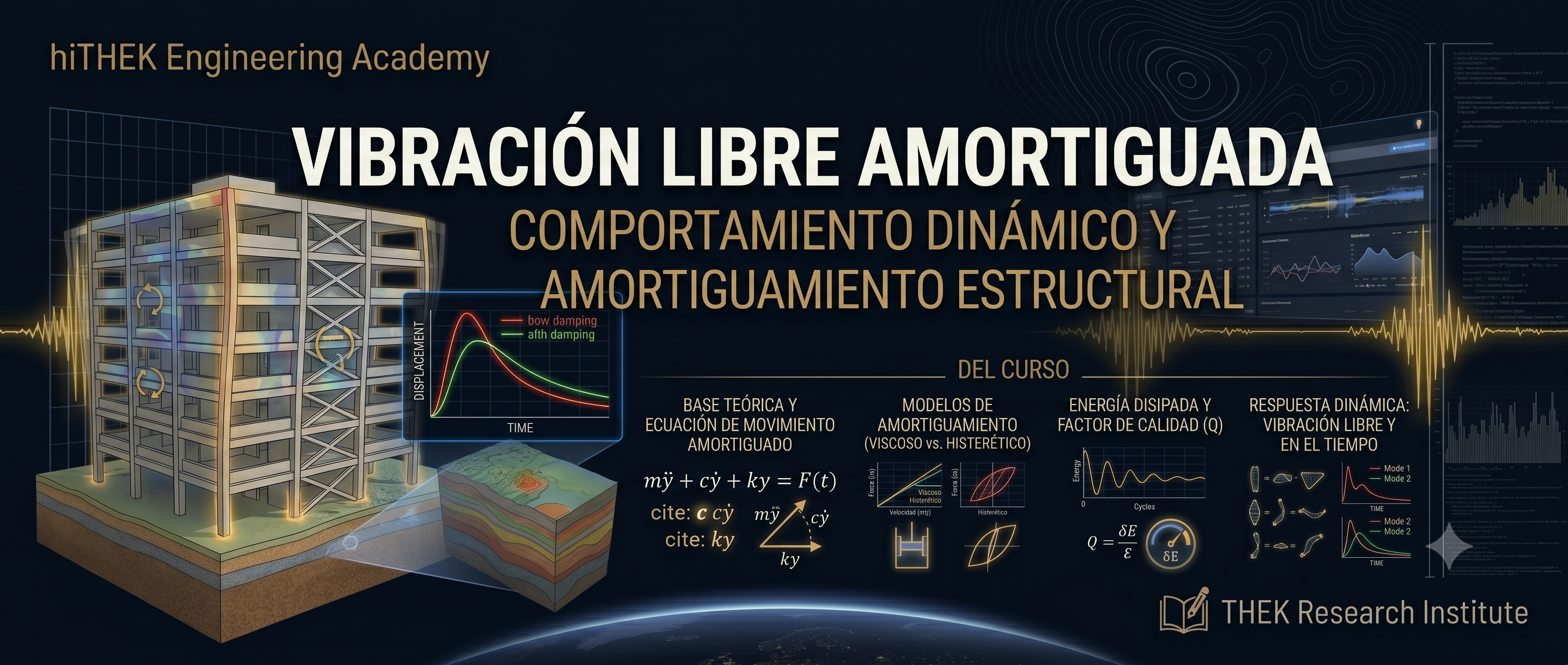 VIBRACIÓN LIBRE AMORTIGUADA: COMPORTAMIENTO DINÁMICO Y AMORTIGUAMIENTO ESTRUCTURAL